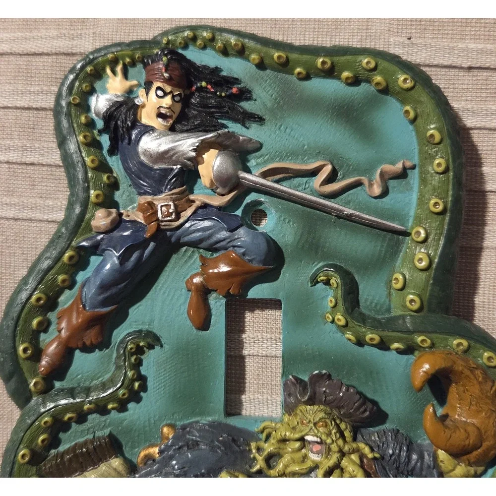 Disney‎ Pirates Of The Caribbean Jack Sparrow/Davy Jones Light Switch Cover